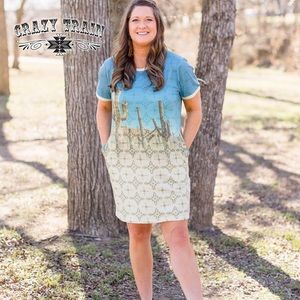 Crazy Train NWT Western MIni Dress